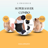 COMBO BOOB TAPE, WOMEN SLIM BODY SHAPER, SILICON PUSHUP